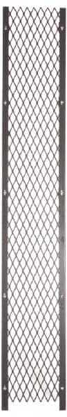 Folding Guard - 2' Wide x 10' High, Temporary Structure Woven Wire Panel - 10 Gauge Wire, 1-1/2 Inches x 16 Gauge Channel Frame, Includes Hardware, Top Capping and Floor Socket - Americas Tooling