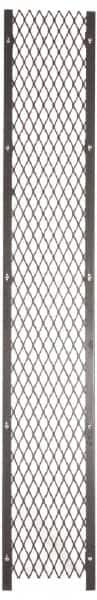 Folding Guard - 4' Wide x 8' High, Temporary Structure Woven Wire Panel - 10 Gauge Wire, 1-1/2 Inches x 16 Gauge Channel Frame, Includes Hardware, Top Capping and Floor Socket - Americas Tooling