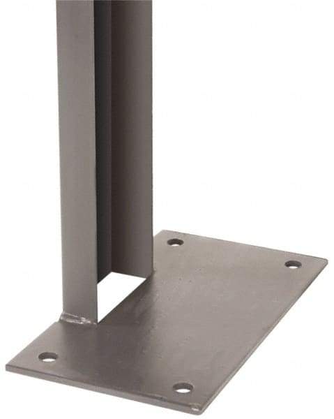Folding Guard - 10 Ft. Tall Channel Post - Recommended at 15 Ft. Intervals, for Temporary Structures - Americas Tooling