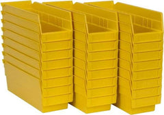 Akro-Mils - 11-5/8" Deep, Yellow Hopper Shelf Bin - 4" High x 4-1/8" Wide x 11-5/8" Long - Americas Tooling