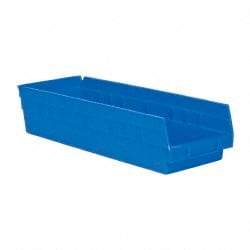 Akro-Mils - 17-7/8" Deep, Blue Hopper Shelf Bin - 4" High x 6-5/8" Wide x 17-7/8" Long - Americas Tooling