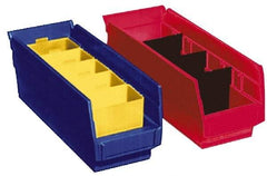 Akro-Mils - 11-5/8" Deep, Yellow Hopper Shelf Bin - 4" High x 11-1/8" Wide x 11-5/8" Long - Americas Tooling