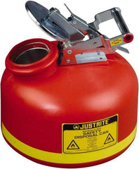 Justrite - Safety Disposal Cans Capacity (Gal.): 2.00 Material: Polyethylene - Americas Tooling