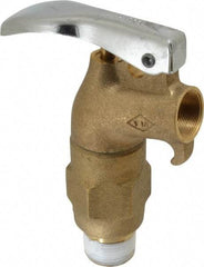 Justrite - 3/4" NPT Brass Rigid Drum Faucet - FM Approved, No Arrester, Self Closing - Americas Tooling