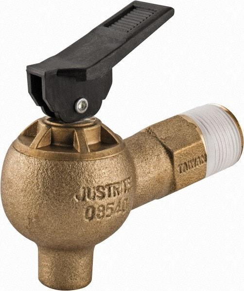 Justrite - 3/4" NPT Brass Drum Faucet - FM Approved - Americas Tooling