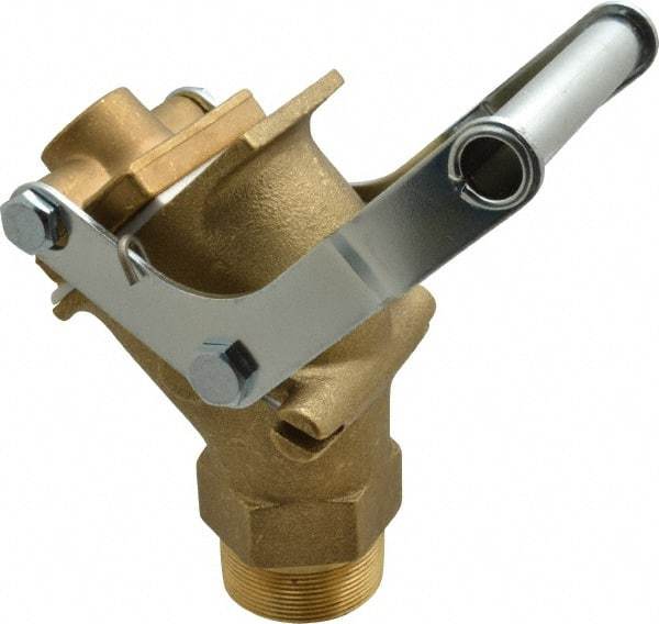 Value Collection - 2" NPT Brass Rigid Drum Gate Valve - No Arrester, Self Closing - Americas Tooling