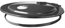 Justrite - 30 Gal, Steel Drum Cover - Hinged Self-Closing Drum Cover - Americas Tooling