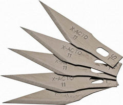 X-ACTO - 5 Piece Steel Hobby Blade - 1-19/32" OAL - Americas Tooling