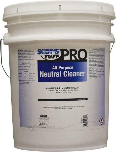 Scot's Tuff - 5 Gal Pail Cleaner - Use on Marble Terrazzo, Painted Surfaces, Tile, Varnished Wood - Americas Tooling