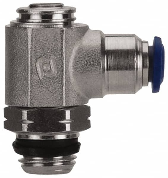 Value Collection - 145 Max psi, Meter Out Screw Adjusted Flow Control Valve - Buna N O Ring, 3/8" Tube Outside Diam - Americas Tooling