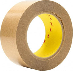 3M - 2" x 36 Yd Acrylic Adhesive Double Sided Tape - 4 mil Thick, Clear, Polyester Film Liner - Americas Tooling