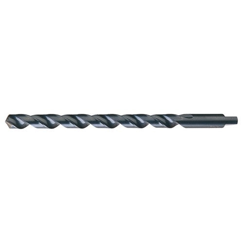 7/32 RHS / RHC HSS 118 Degree Notched Point Heavy Duty Long Flute Taper Length Drill - Steam Oxide - Exact Industrial Supply