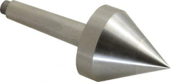 Riten - 2-1/8" Head Diam, Hardened Tool Steel Pipe Nose Point Solid Dead Center - 2MT Morse Taper, 2-1/8" Point Diam, 1.831" Point Length - Americas Tooling