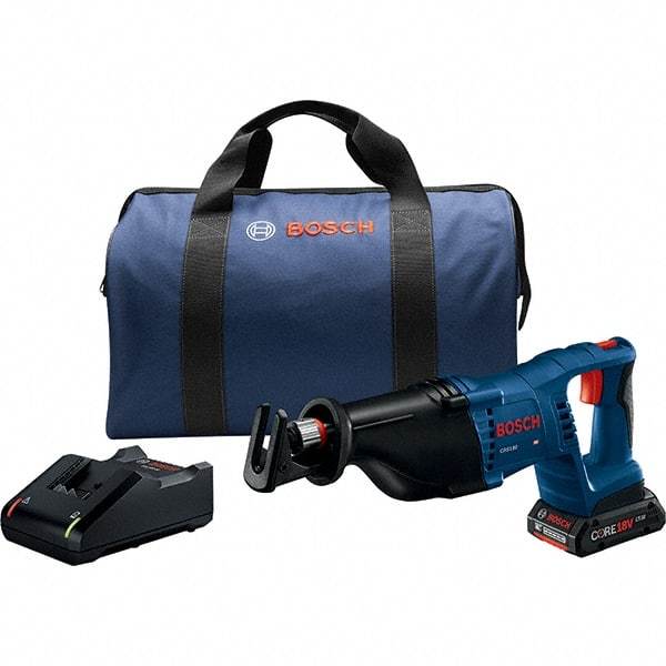 Bosch - Cordless Reciprocating Saws Voltage: 18.0 Battery Chemistry: Lithium-Ion - Americas Tooling