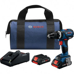 Bosch - 18 Volt 1/2" Keyless Chuck Cordless Hammer Drill - 0 to 28,500 BPM, 0 to 600 & 0 to 1,900 RPM, Reversible - Americas Tooling