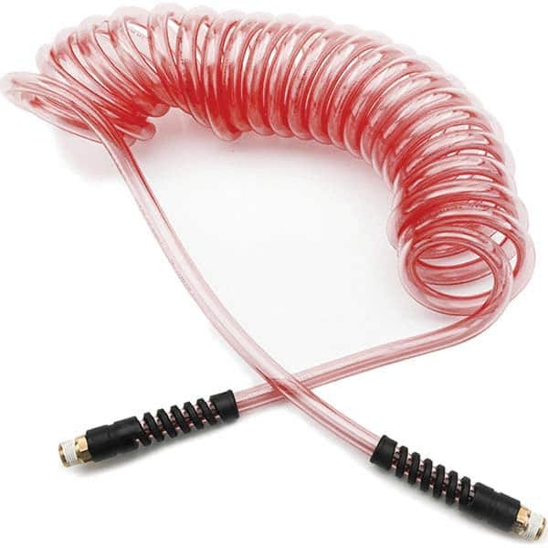 Parker - Coiled & Self-Storing Hose Inside Diameter (Inch): 1/4 Material: 95A Shore Durometer Polyurethane - Americas Tooling