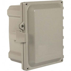 Wiegmann - NEMA 4X Polycarbonate Standard Enclosure with Continuous Hinge Cover - Americas Tooling