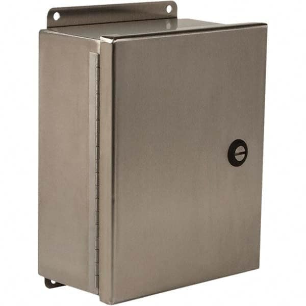 Wiegmann - NEMA 4 Stainless Steel Standard Enclosure with Continuous Hinge Cover - Americas Tooling