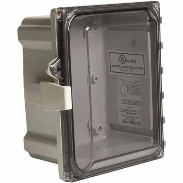 Wiegmann - NEMA 4X Polycarbonate Standard Enclosure with Continuous Hinge Cover - Americas Tooling