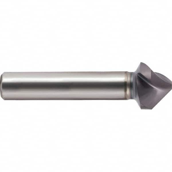 Guhring - 8mm Head Diam, 6mm Shank Diam, 3-Flute 90° Cobalt Countersink - Americas Tooling