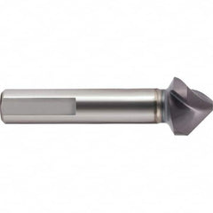 Guhring - 12.4mm Head Diam, 8mm Shank Diam, 3-Flute 90° Cobalt Countersink - Americas Tooling