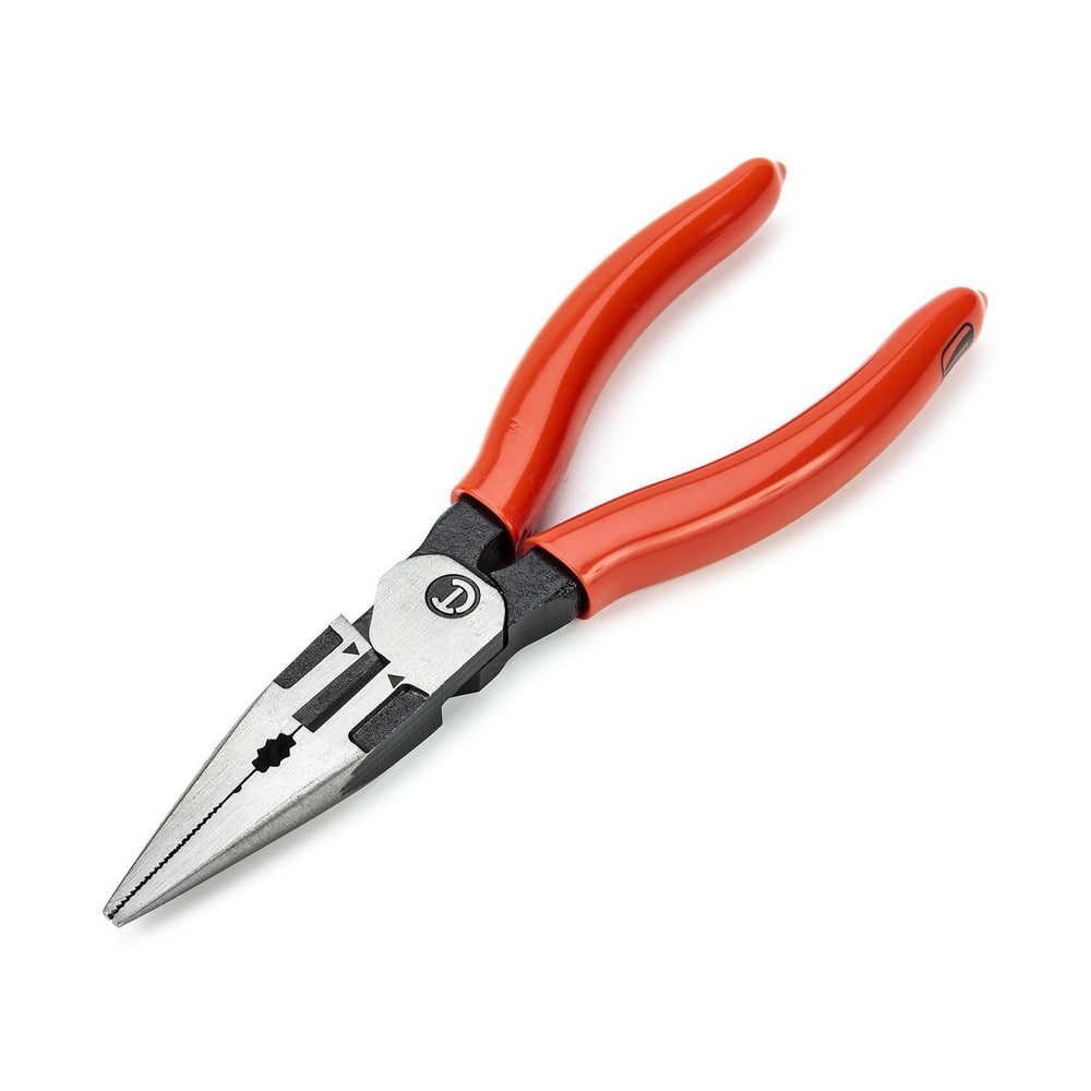 Long Nose Pliers; Pliers Type: Long Nose Pliers; Jaw Texture: Crosshatch; Jaw Length (Decimal Inch): 2.0000; Jaw Width (Decimal Inch): 0.12; Jaw Type: Crosshatch; Long Nose; Handle Type: Dipped; Side Cutter: Yes; Overall Length (Decimal Inch): 6.0000; Hea