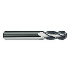 7/16" Dia. - 4-1/2" OAL - 30 Helix Bright CBD Ball Nose EM - 4 FL - Americas Tooling