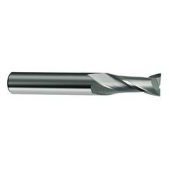 16mm Dia. x 92mm Overall Length 2-Flute Square End Solid Carbide SE End Mill-Round Shank-Center Cut-Uncoated - Americas Tooling