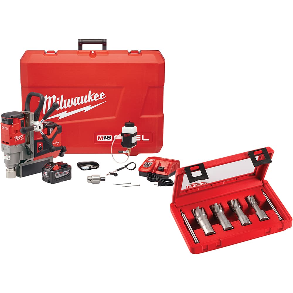 Milwaukee Tool - Portable Drill Presses Drill Type: Magnetic Chuck Size (Inch): 1-1/2 - Americas Tooling