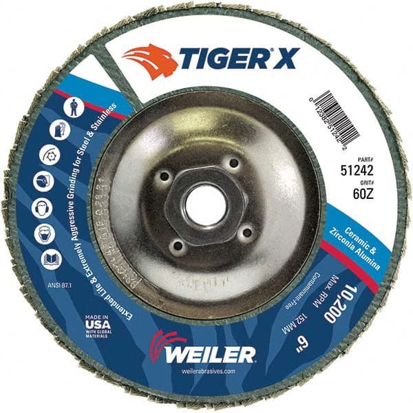 Weiler - Flap Discs Abrasive Type: Coated Flap Disc Type: Type 29 - Americas Tooling