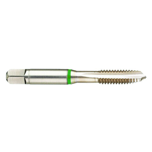 ‎5-40 3FL 2B Cobalt Spiral Point Plug Green Ring Tap-Bright Finish - Americas Tooling