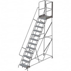 TRI-ARC - Rolling & Wall Mounted Ladders & Platforms Type: Rolling Warehouse Ladder Style: Rolling Platform Ladder - Americas Tooling