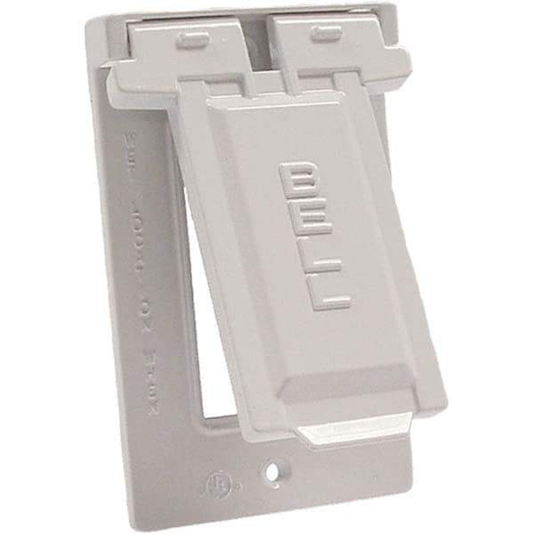 Hubbell-Raco - Weatherproof Box Covers Cover Shape: Rectangle Number of Holes in Outlet: 1 - Americas Tooling