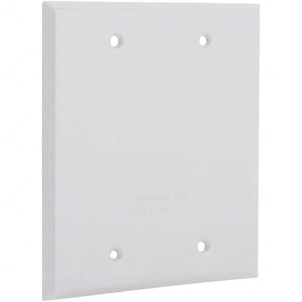 Hubbell-Raco - Weatherproof Box Covers Cover Shape: Rectangle Number of Holes in Outlet: 0 - Americas Tooling