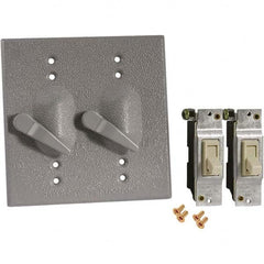 Hubbell-Raco - Weatherproof Box Covers Cover Shape: Rectangle Number of Holes in Outlet: 2 - Americas Tooling