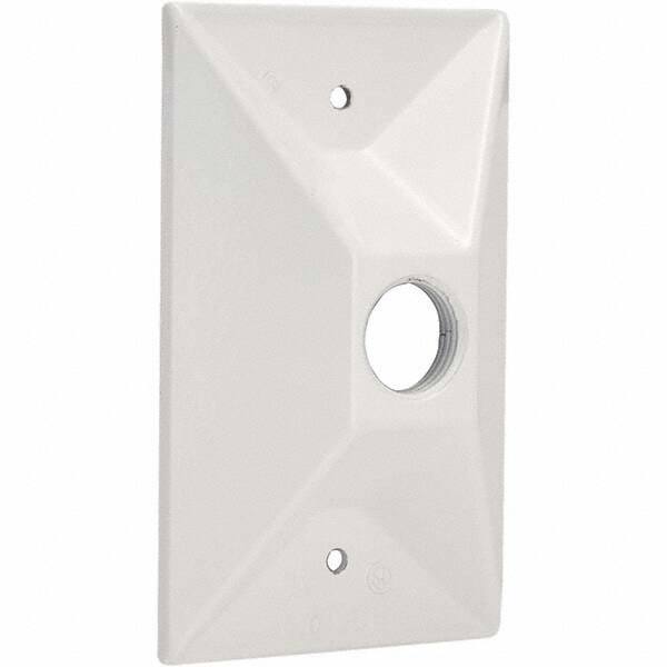 Hubbell-Raco - Weatherproof Box Covers Cover Shape: Rectangle Number of Holes in Outlet: 1 - Americas Tooling