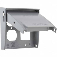 Hubbell-Raco - Weatherproof Box Covers Cover Shape: Rectangle Number of Holes in Outlet: 3 - Americas Tooling