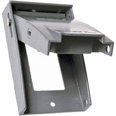 Hubbell-Raco - Weatherproof Box Covers Cover Shape: Rectangle Number of Holes in Outlet: 1 - Americas Tooling