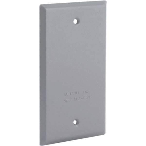 Hubbell-Raco - Weatherproof Box Covers Cover Shape: Rectangle Number of Holes in Outlet: 0 - Americas Tooling