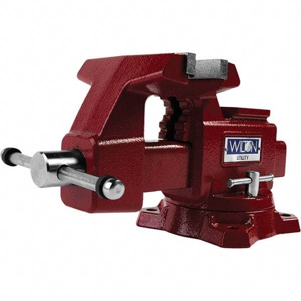 Wilton - Bench & Pipe Combination Vises Jaw Width (Inch): 5-1/2 Jaw Opening Capacity (Inch): 5 - Americas Tooling