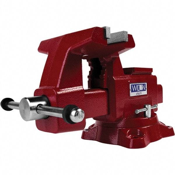 Wilton - Bench & Pipe Combination Vises Jaw Width (Inch): 6-1/2 Jaw Opening Capacity (Inch): 6 - Americas Tooling