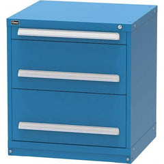 Vidmar - 3 Drawer Bright Blue Steel Modular Storage Cabinet - Americas Tooling