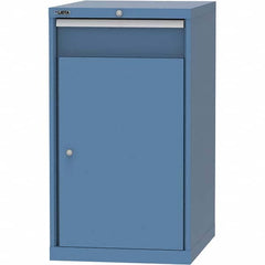 LISTA - 1 Drawer, 99 Compartment Bright Blue Steel Modular Storage Cabinet - Americas Tooling