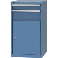 LISTA - 4 Drawer, 99 Compartment Bright Blue Steel Modular Storage Cabinet - Americas Tooling