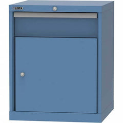 LISTA - 1 Drawer, 84 Compartment Bright Blue Steel Modular Storage Cabinet - Americas Tooling