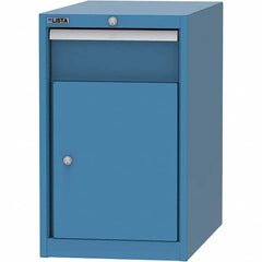 LISTA - 1 Drawer, 45 Compartment Bright Blue Steel Modular Storage Cabinet - Americas Tooling