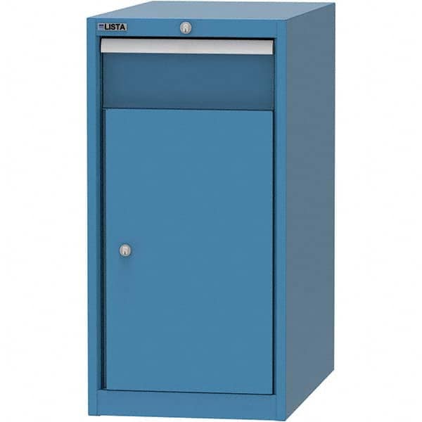 LISTA - 1 Drawer, 45 Compartment Bright Blue Steel Modular Storage Cabinet - Americas Tooling