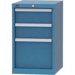 LISTA - 2 Drawer, 216 Compartment Bright Blue Steel Modular Storage Cabinet - Americas Tooling