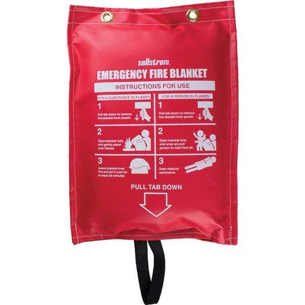 Sellstrom - Emergency & Rescue Blankets Type: Fire Blanket Material: Fiberglass - Americas Tooling