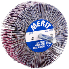 Merit Abrasives - Mounted Flap Wheels Abrasive Type: Coated Outside Diameter (Inch): 3 - Americas Tooling